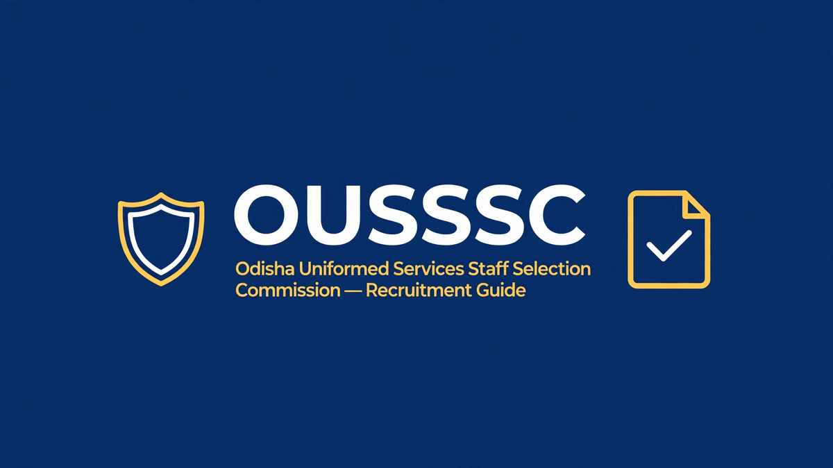 ousssc Recruitment 2026 - osssc.gov.in Hero Image